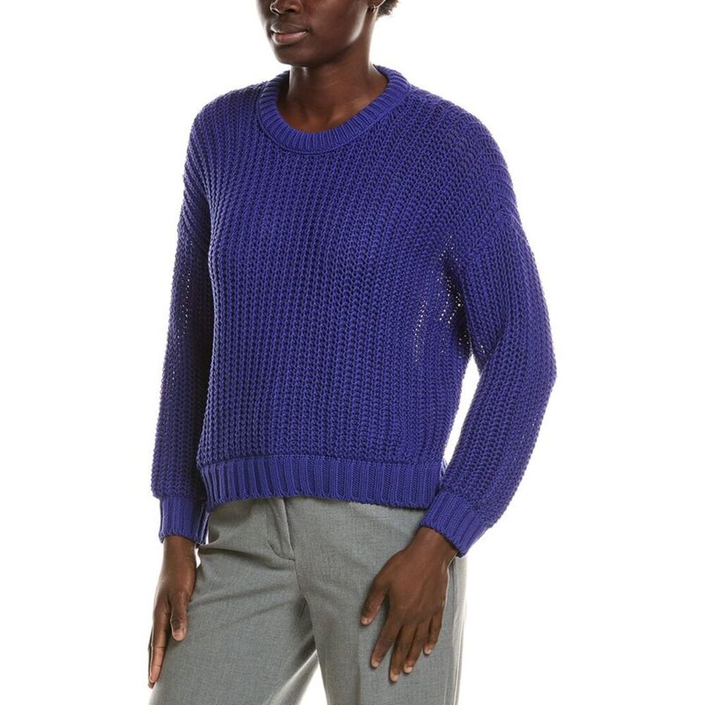 Eileen Fisher Womens  Crewneck Sweater, Blue